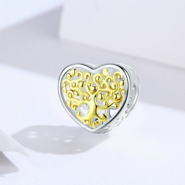 Tree of life Heart - Talisman argint