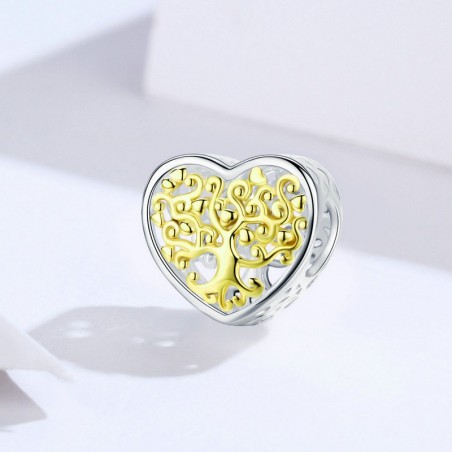 Tree of life Heart - Talisman argint
