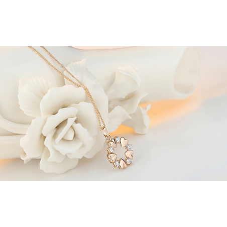 Gold Hearts - Colier placat aur