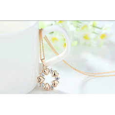 Gold Hearts - Colier placat aur