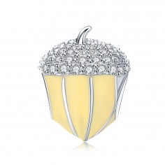 Yellow Pine Cone - Talisman Argint