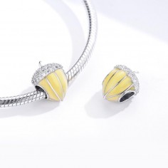 Yellow Pine Cone - Talisman Argint 2