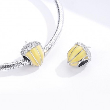 Yellow Pine Cone - Talisman Argint