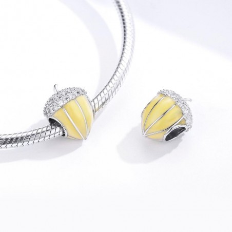 Yellow Pine Cone - Talisman Argint