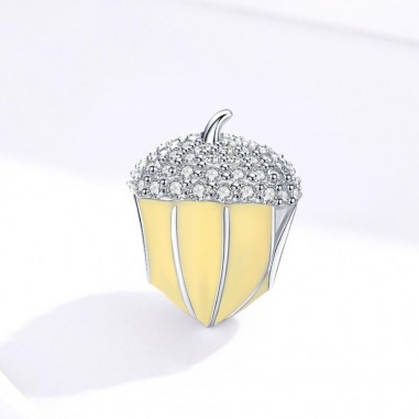 Yellow Pine Cone - Talisman Argint