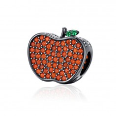 Apple Bite - Talisman argint negru