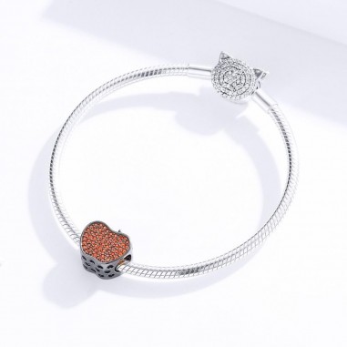 Apple Bite - Talisman argint negru