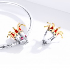 Joker Skull - Talisman argint 2