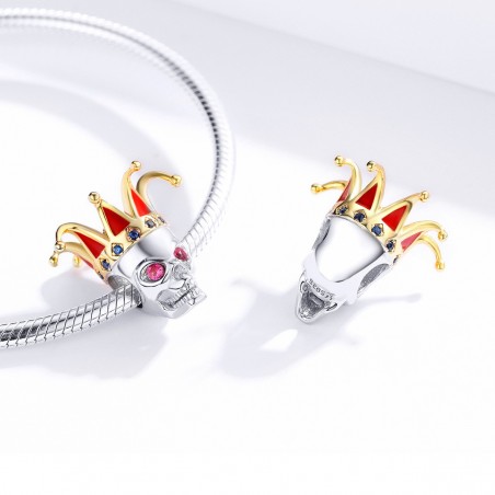 Joker Skull - Talisman argint