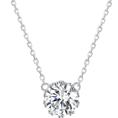 Single Diamond - Colier argint