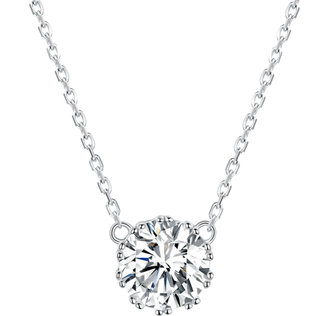 Single Diamond - Colier argint