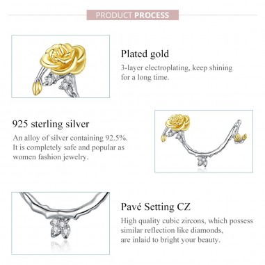 Rose Vines - Talisman argint