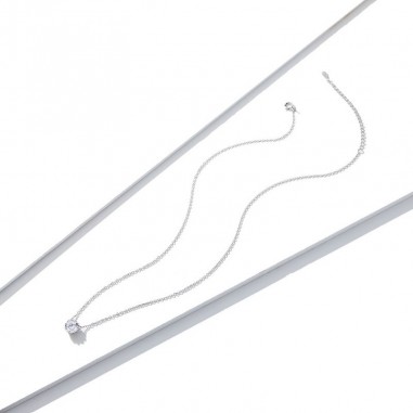 Single Diamond - Colier argint