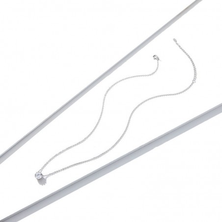 Single Diamond - Colier argint