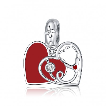 Heart Stethoscope - Talisman argint