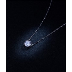 Single Diamond - Colier argint 2