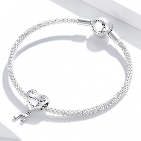 Heart and music - Talisman argint