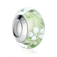Murano Green - Talisman argint
