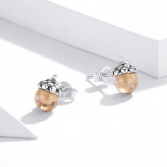 Shining Acorn - Cercei argint 2