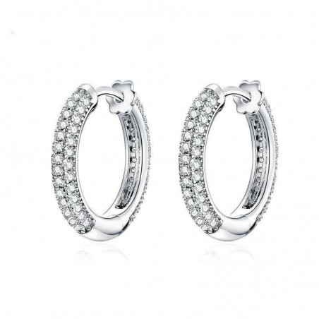 Luxury Hoop - Cercei argint