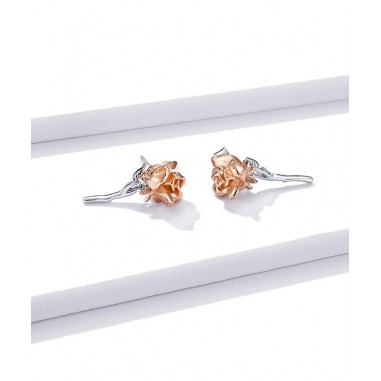 Graceful Rose - Cercei argint