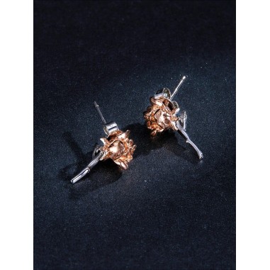 Graceful Rose - Cercei argint