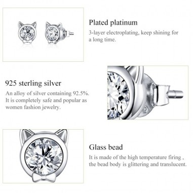 Cute Cat Bows - Cercei argint