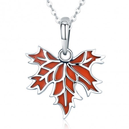 Autumn Maple Leaf - Talisman argint