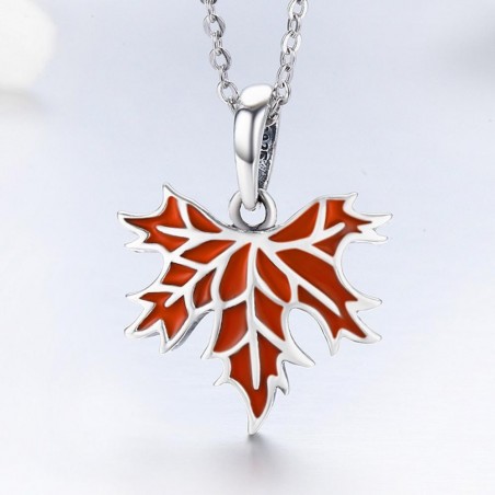 Autumn Maple Leaf - Talisman argint