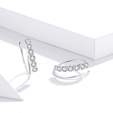 Magical Swirl - Cercei argint