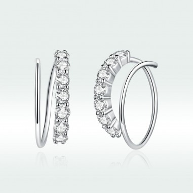 Magical Swirl - Cercei argint