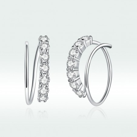 Magical Swirl - Cercei argint