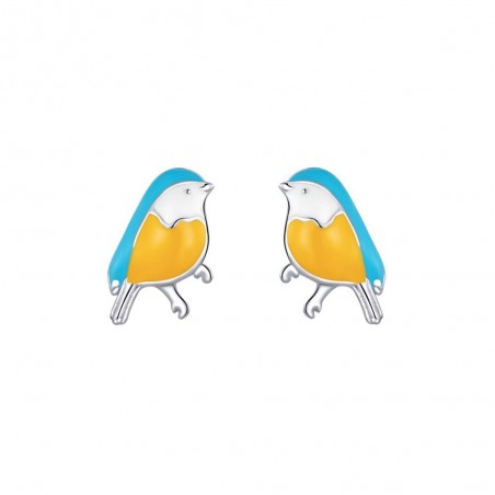 Winter Birds - Cercei argint