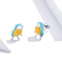 Winter Birds - Cercei argint 2