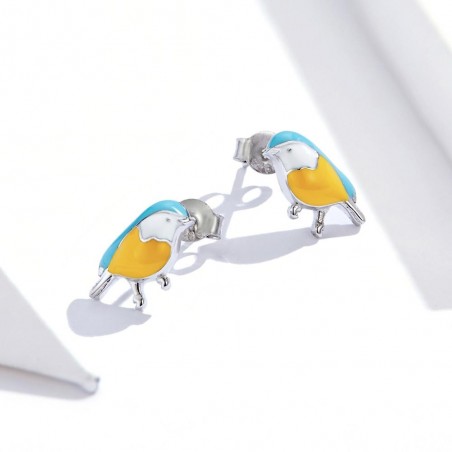 Winter Birds - Cercei argint