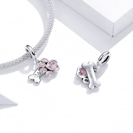 Cute Dog Paw - Talisman argint