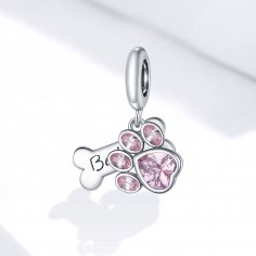 Cute Dog Paw - Talisman argint 2