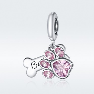 Cute Dog Paw - Talisman argint