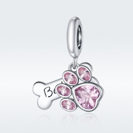 Cute Dog Paw - Talisman argint