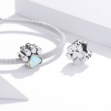 Opal Paw - Talisman argint