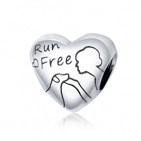 Run Free Heart - Talisman argint