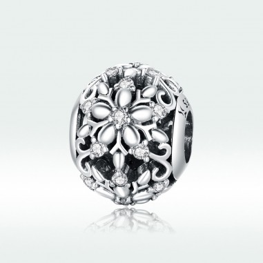 Carved snowflakes - Talisman argint