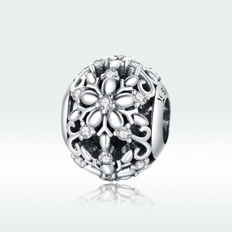 Carved snowflakes - Talisman argint