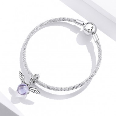 Purple Elf Ball - Talisman argint