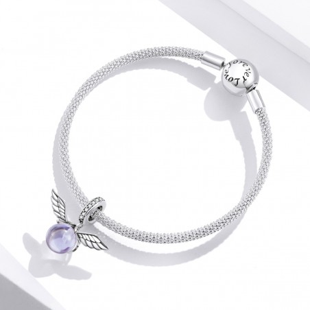 Purple Elf Ball - Talisman argint