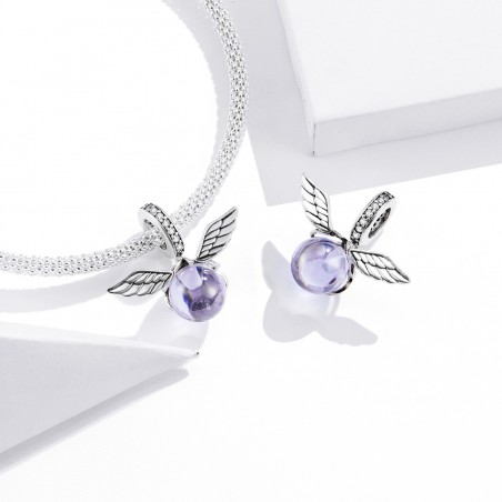 Purple Elf Ball - Talisman argint