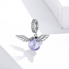 Purple Elf Ball - Talisman argint 2