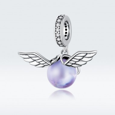 Purple Elf Ball - Talisman argint