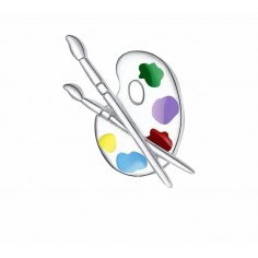 Colorful Palette - Talisman argint