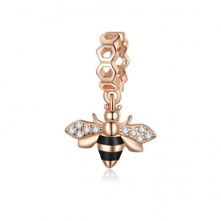 Little Bee - Talisman argint Rose Gold